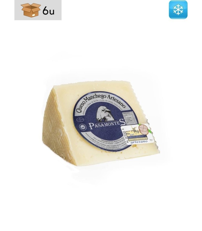 Queso Manchego DOP Semicurado Pasamontes. Pack 6 x 300 g