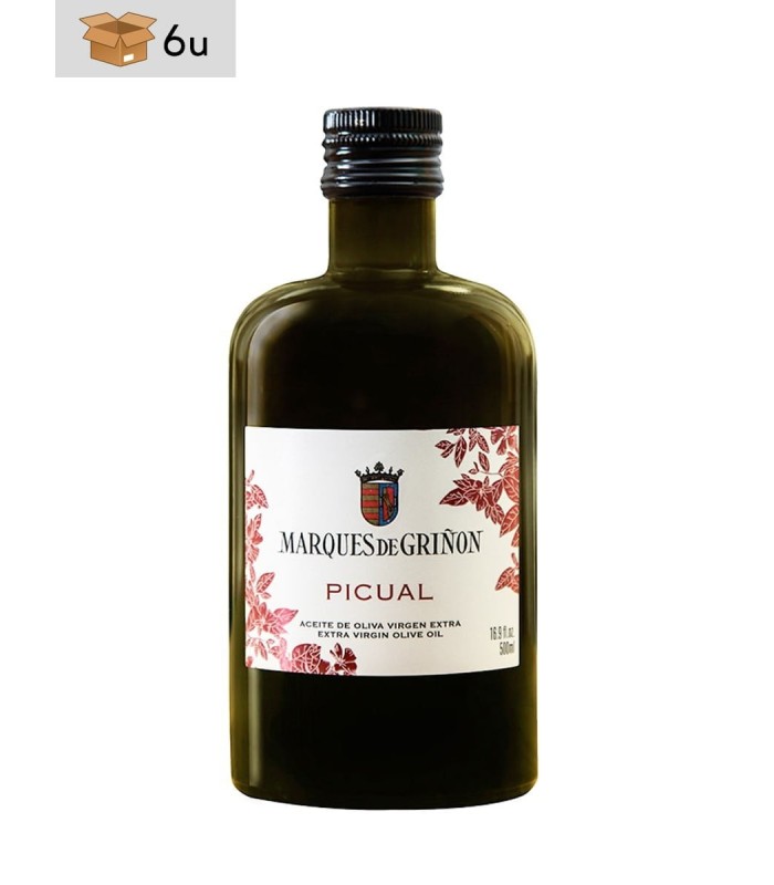 Picual Extra Virgin Olive Oil Marqués de Griñón. Pack 6 x 500 ml