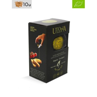 Organic Extra Virgin Olive Oil single-dose Utopía. Pack 10 x 120 ml