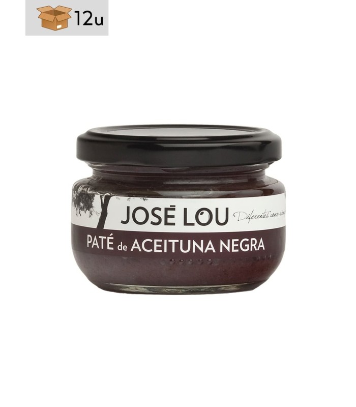 Paté Aceituna Negra Empeltre José Lou. Pack 12 x 110 g