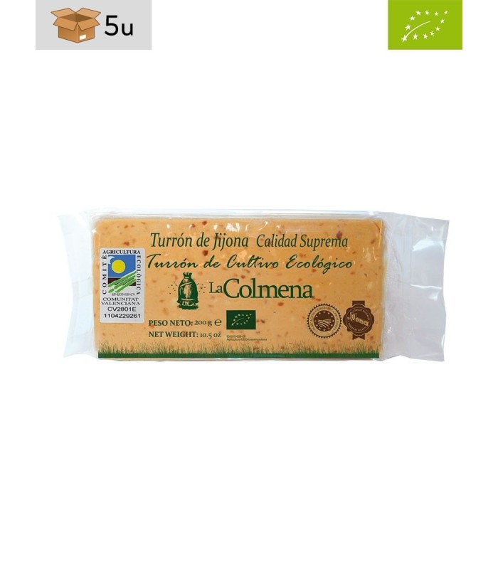 Organic Jijona PGI Nougat La Colmena. Pack 5 x 200 g