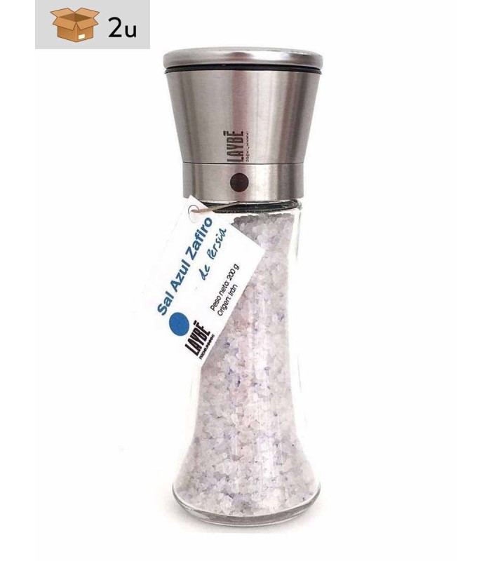 Sapphire Blue Salt from Persia Grinder. Pack 2 x 200 g