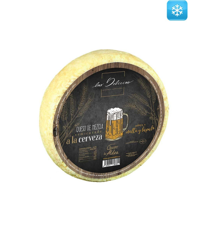 Queso de Mezcla Semicurado con Cerveza Las Delicias 1 kg