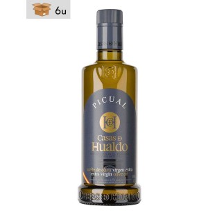 Aceite de Oliva Virgen Extra Picual Hualdo. Pack 6 x 500 ml